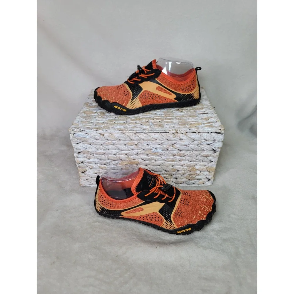 Nortiv8 Aqua-K1 Barefoot Water Shoes Orange Black Outdoor Mens 4 Womens 6 EUR 36